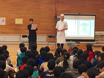 「みちば和食 たて野」料理長による和食授業